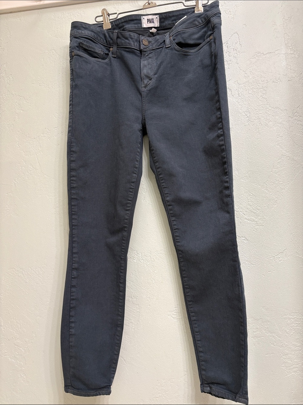 PAIGE Verdugo Ankle Dark Teal Jeans Sz 31 Perfect Condition